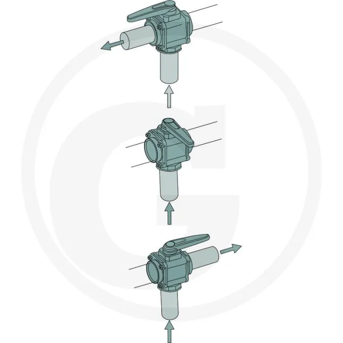 ARAG ARAG 3WEG KOGELKRAAN 1 1/4" IG 16 BAR PP  3WEGE
