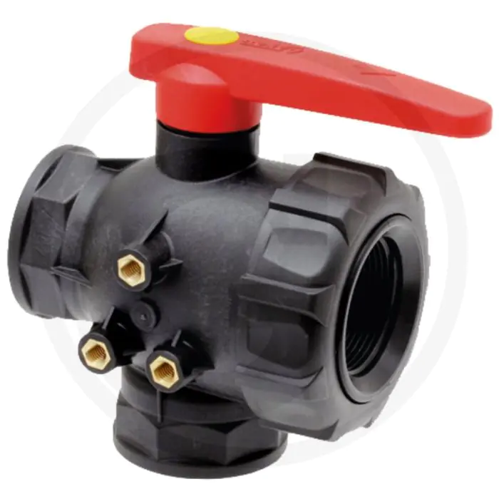 ARAG ARAG 3WEG KOGELKRAAN  TYPE VENTIEL: 3WEGE, IG 1 1/2", PP