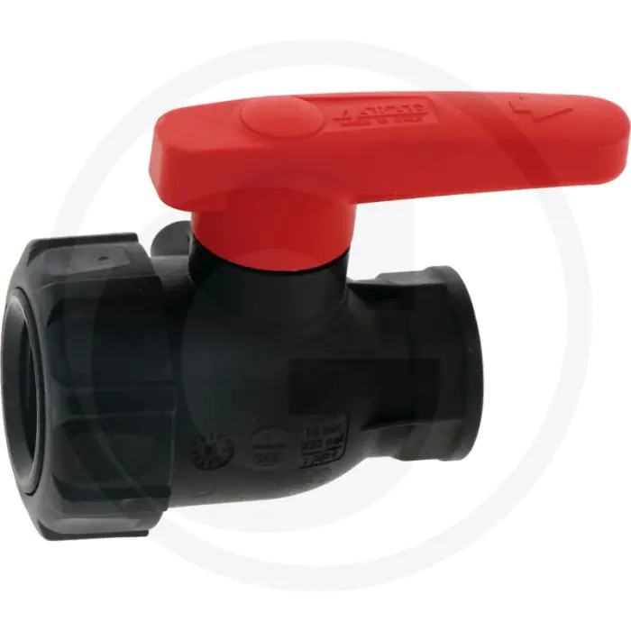 Arag arag kogelkraan 2-wege ig 1" pp kogel - max. 16 bar