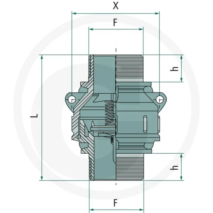 Arag arag terugslagklep 3" bsp: 3" h: 35mm l: 153mm x: 126mm bar: 3