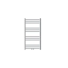 Badkamerradiator Sahara 500x800 mm chroom gebogen met middenaansluiting