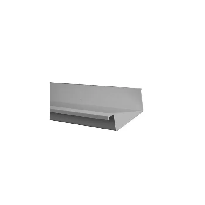 Bakgoot polyester 205 mm grijs dyka