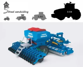 Bruder Lemken Solitair 9 zaaimachine (schaal 1:16)