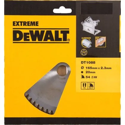 Cirkelzaagblad DEWALT EXTREME WORKSHOP ALUMINIUM