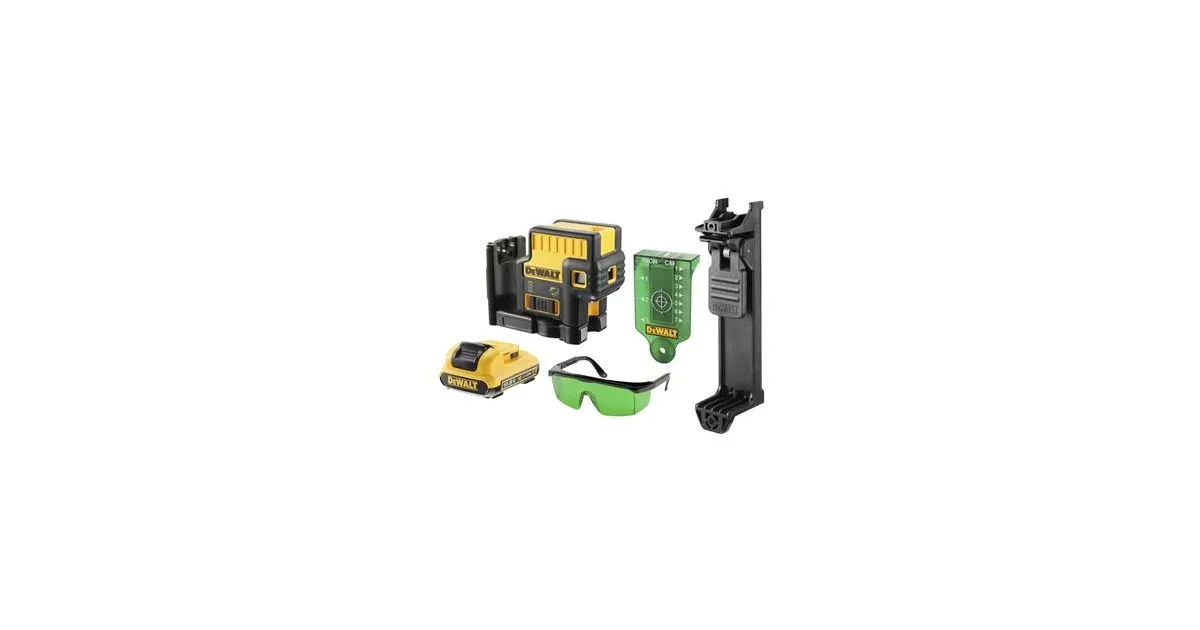 DeWALT DCE085D1G groene straal vijfpuntslaser