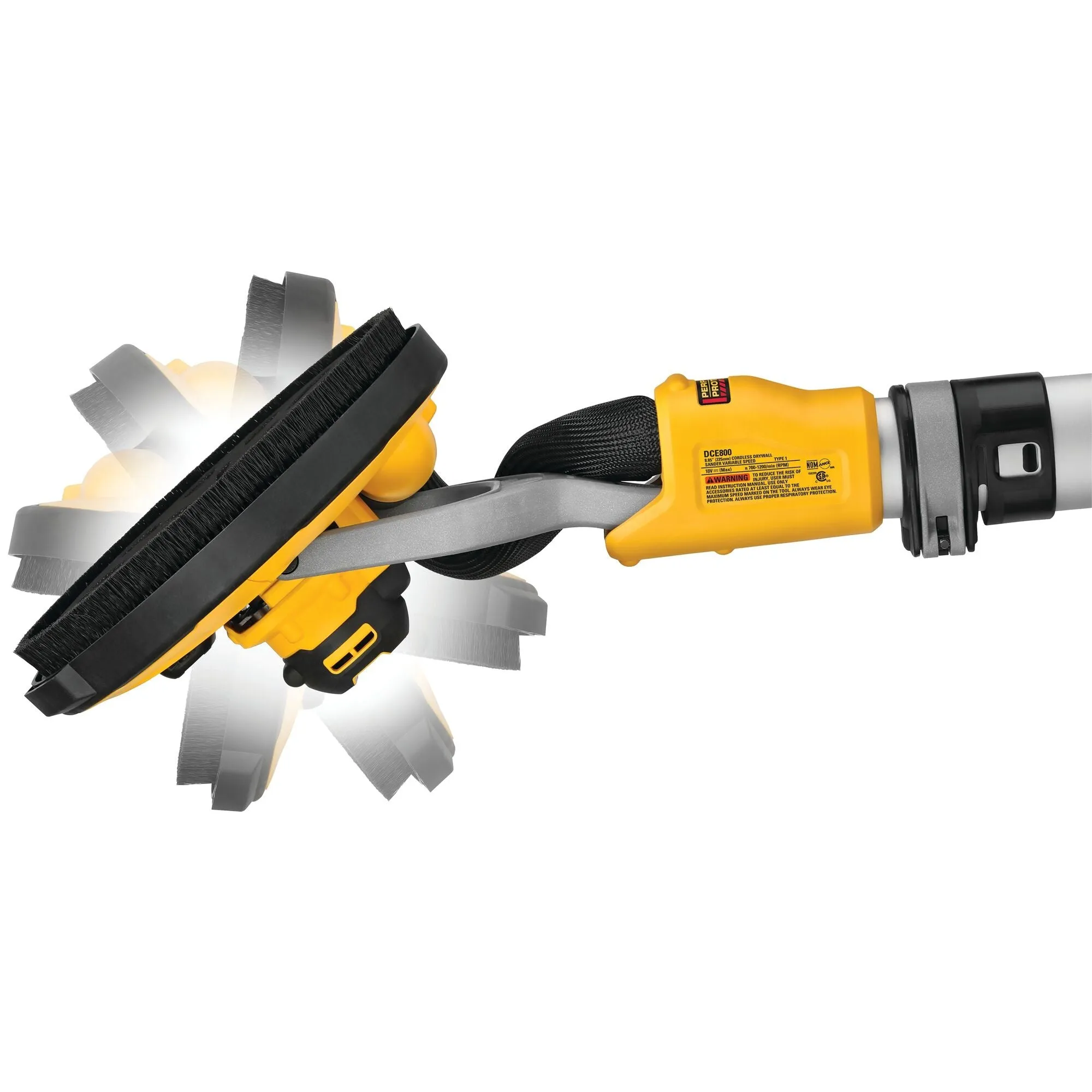 DEWALT DCE800T2QW 18V XR LANGNEKSCHUURMACHINE 225MM