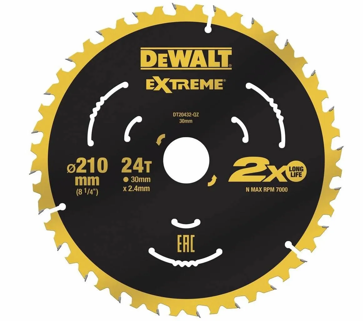 DEWALT Sägeblatt 210x30 24WZ