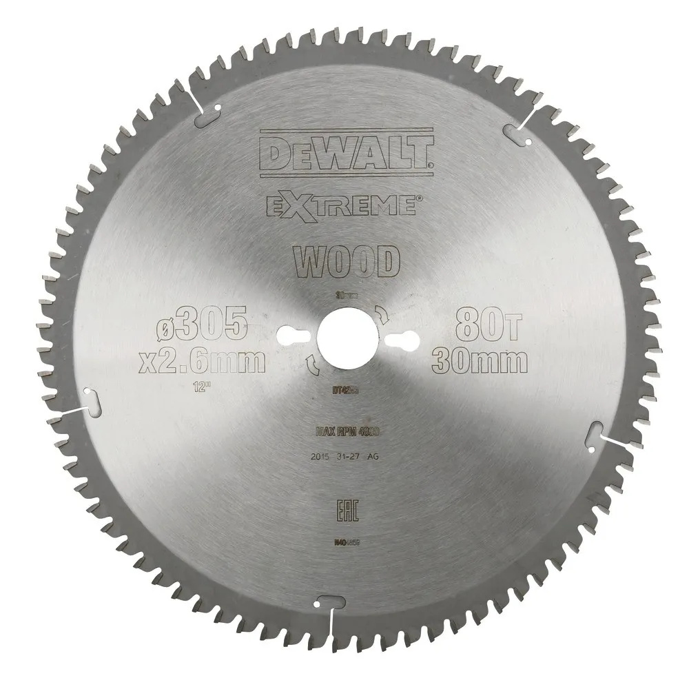 DEWALT Sägeblatt 305x30 80TFZ