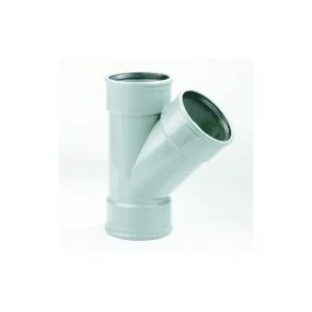 Dyka T-Stuk 3Xmof45 41/Sn4 200 Pvc Grijs
