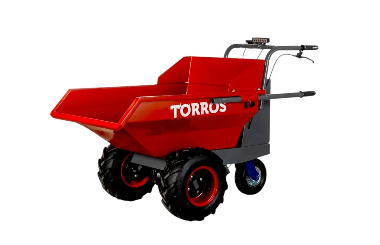 Elektrische dumper 220 liter 400kg 3 wielen batterij 48V 12Ah Torros