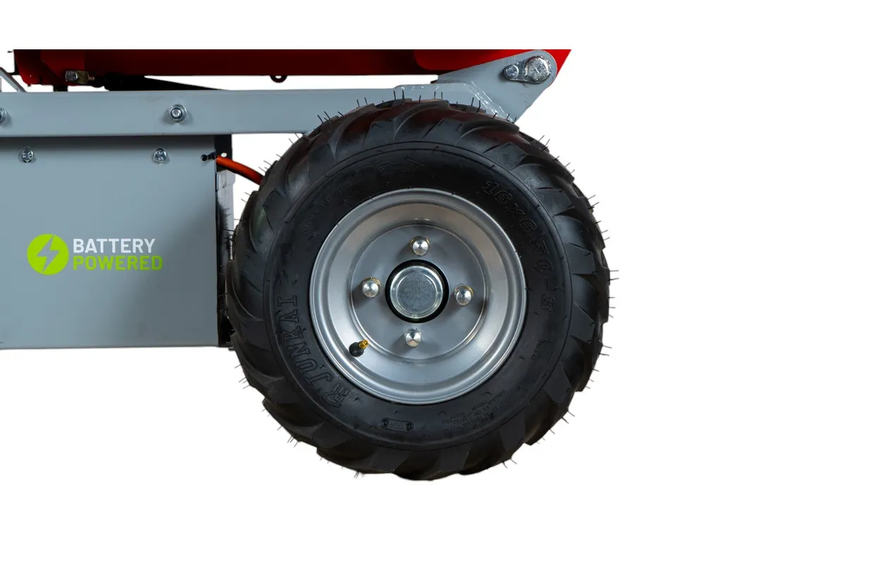 Elektrische dumper 500kg 216 liter met manueel kippen, batterij 48V Torros