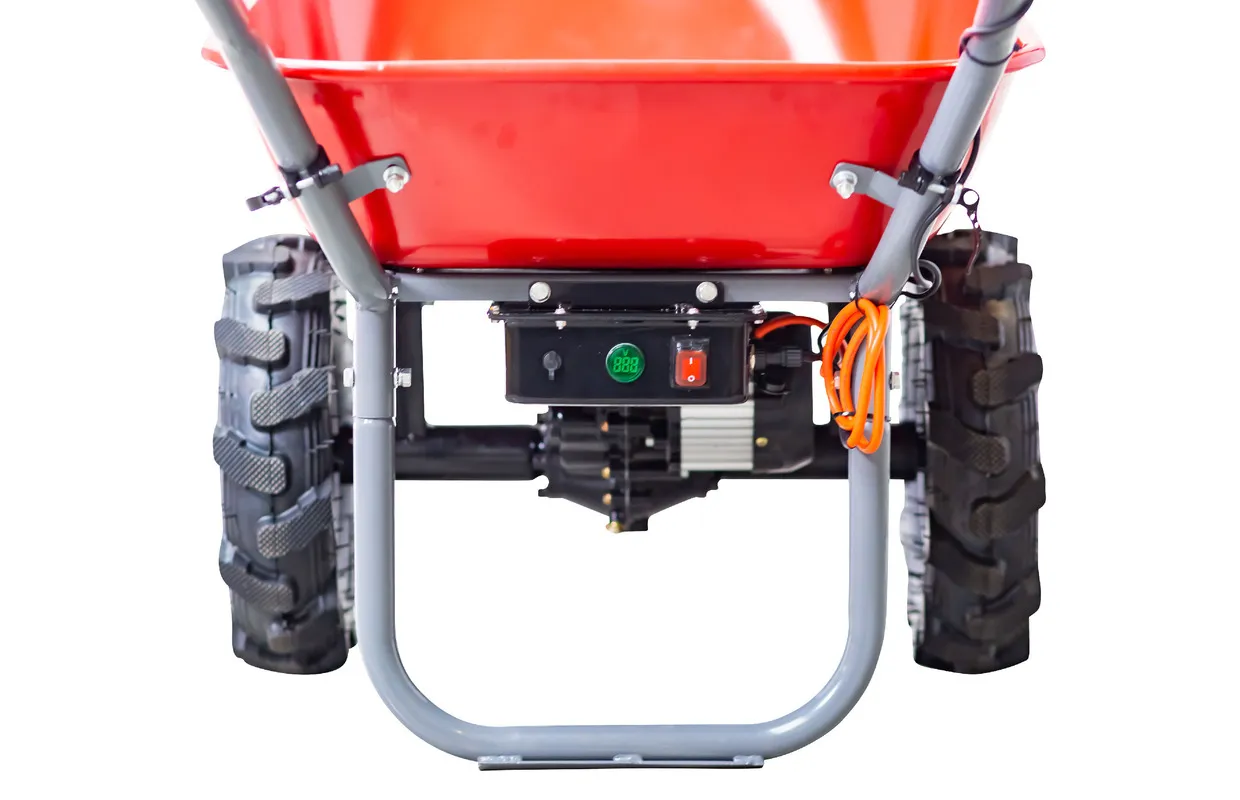 ELEKTRISCHE KRUIWAGEN MET DUBBEL VOORWIEL 100L 260KG  BATTERIJ 40V / 6AH TORROS