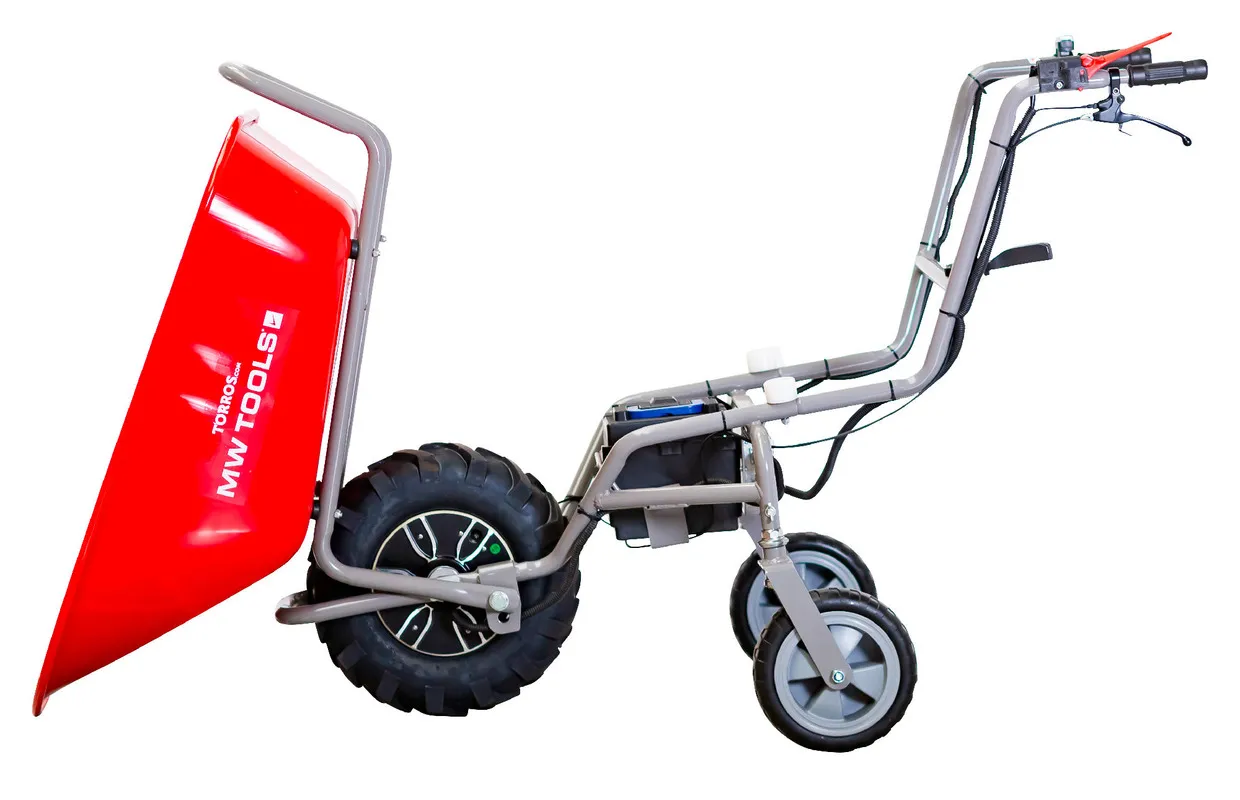 ELEKTRISCHE KRUIWAGEN MET KIPFUNCTIE 115L 180KG  BATTERIJ 24V / 12AH TORROS