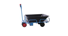 Elektrische platformwagen incl. bak 300l 400kg 1210x850mm - batterij 36V / 12Ah Torros