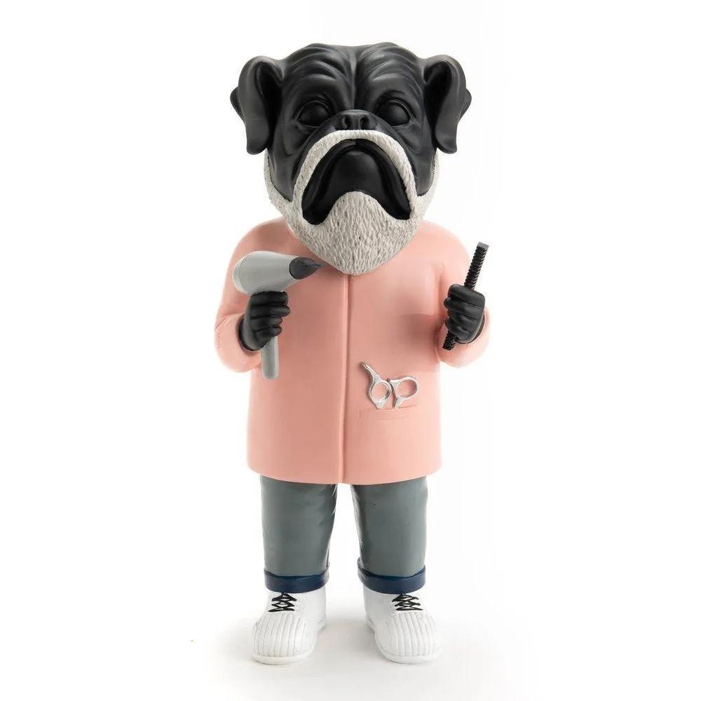 Figuur hond kapper H34cm