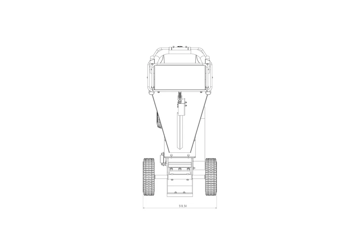 Hakselaar 6,5 pk 196 cc benzine 100 mm handstart Torros