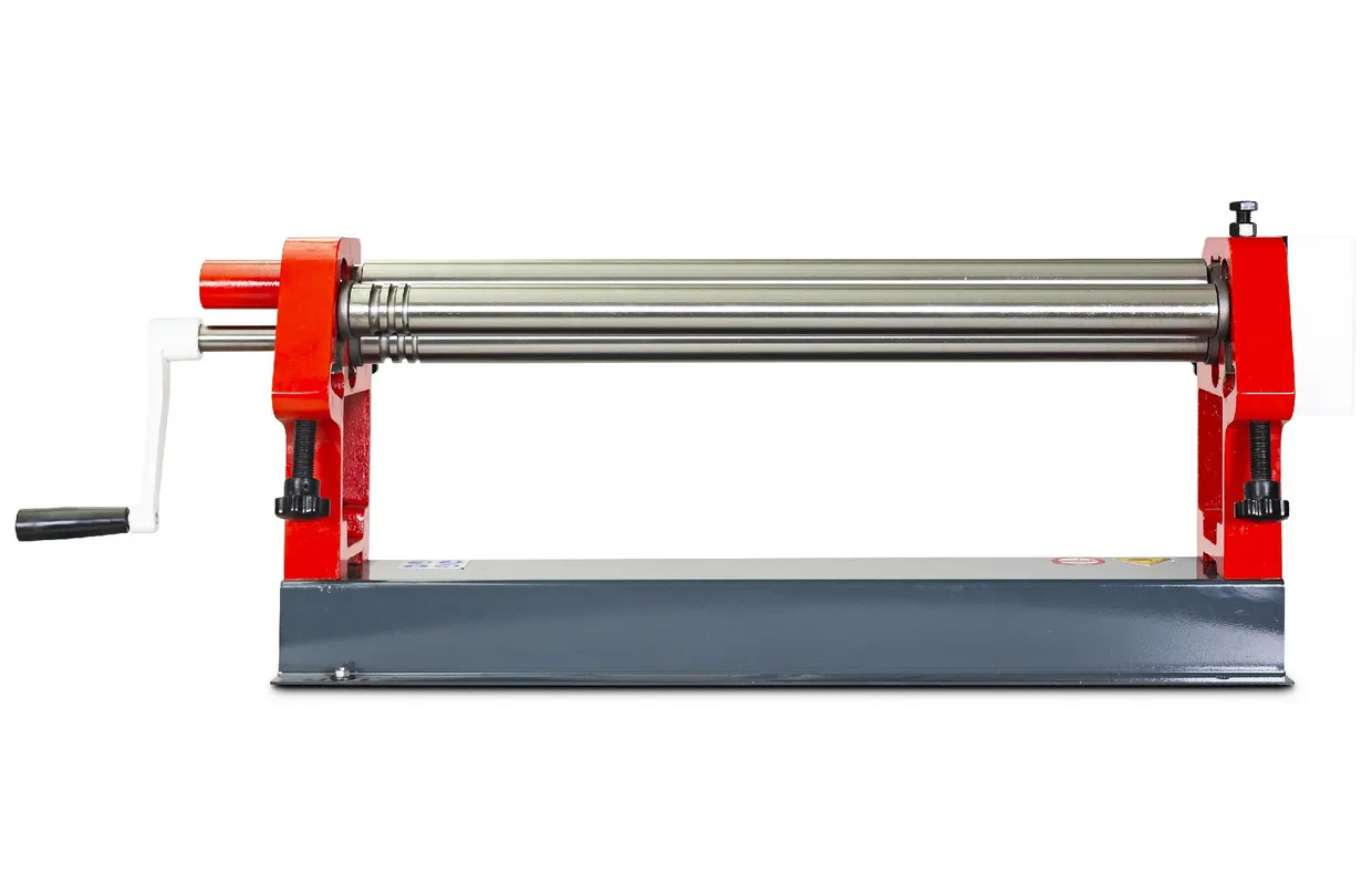 Manuele plaatwals 3 rollen werkbreedte 610 mm plaatdiktes tot 0,8 mm in staal Torros