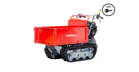 Mini rupsdumper vlakke kipbak 500kg 9pk 8 snelheden elektrische start  Torros