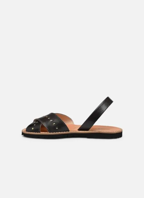      MINORQUINES AVARCA ROCK CUIR VINTAGE  ZWART   