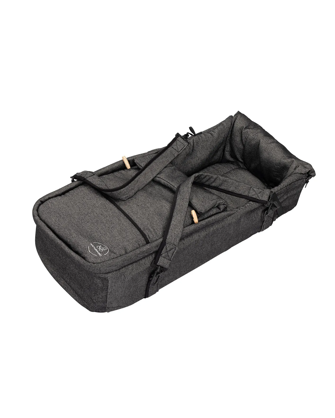 NATURKIND KINDERWAGEN LUX EVO GRAPHIT  BASIS MODEL INCLUSIEF REISMAND