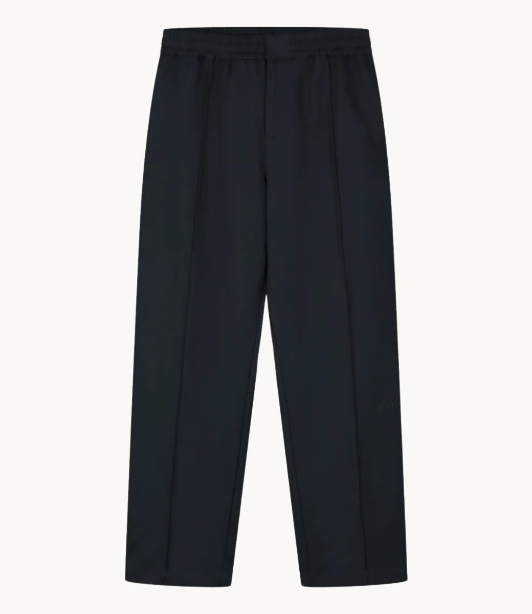 Olaf Broek pintuck trouser navy NOS