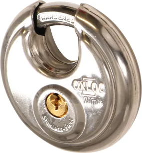 OXLOC DISCUSSLOT RVS 70MM GELIJKSLUITEND MET 2 SLEUTELS (NR. 701) 1217971