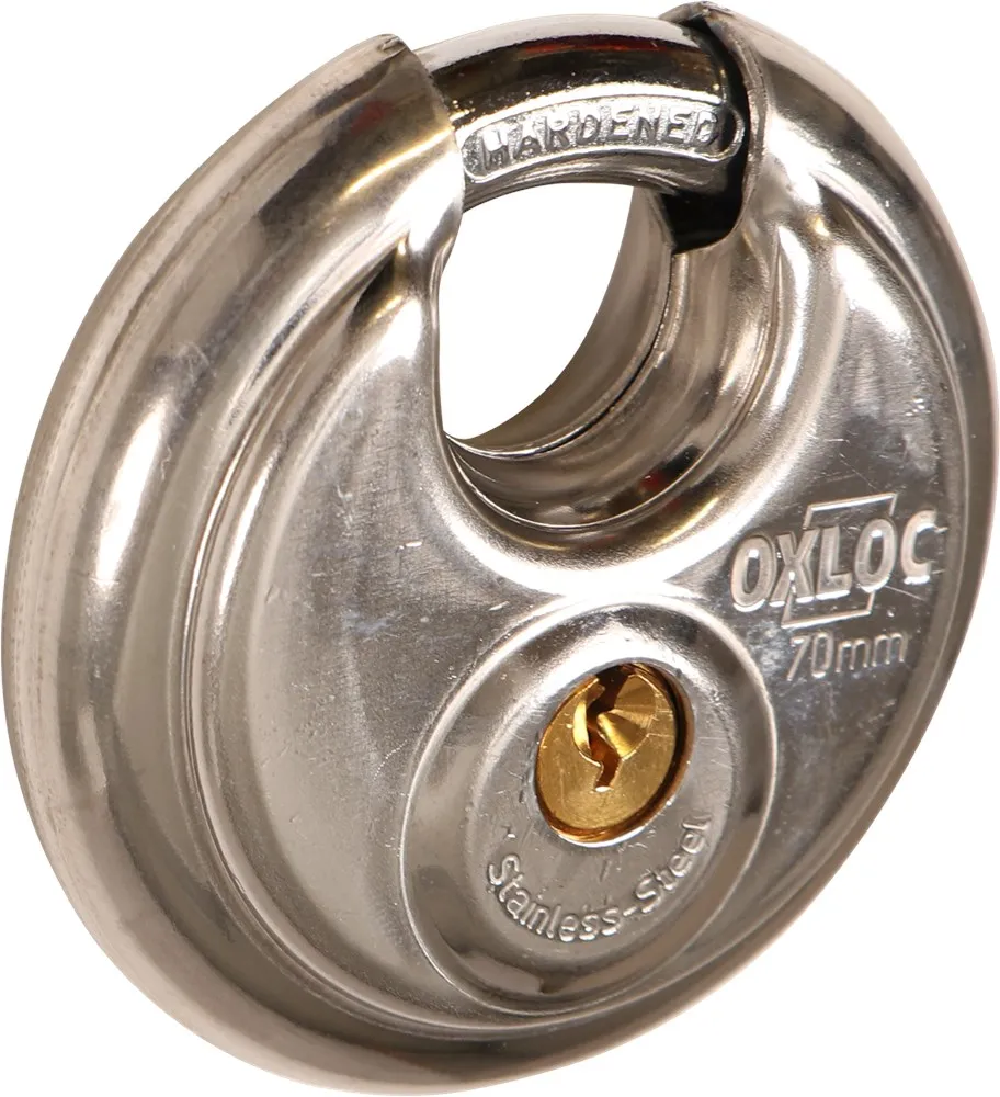 OXLOC DISCUSSLOT RVS 70MM GELIJKSLUITEND MET 2 SLEUTELS (NR. 701) 1217971