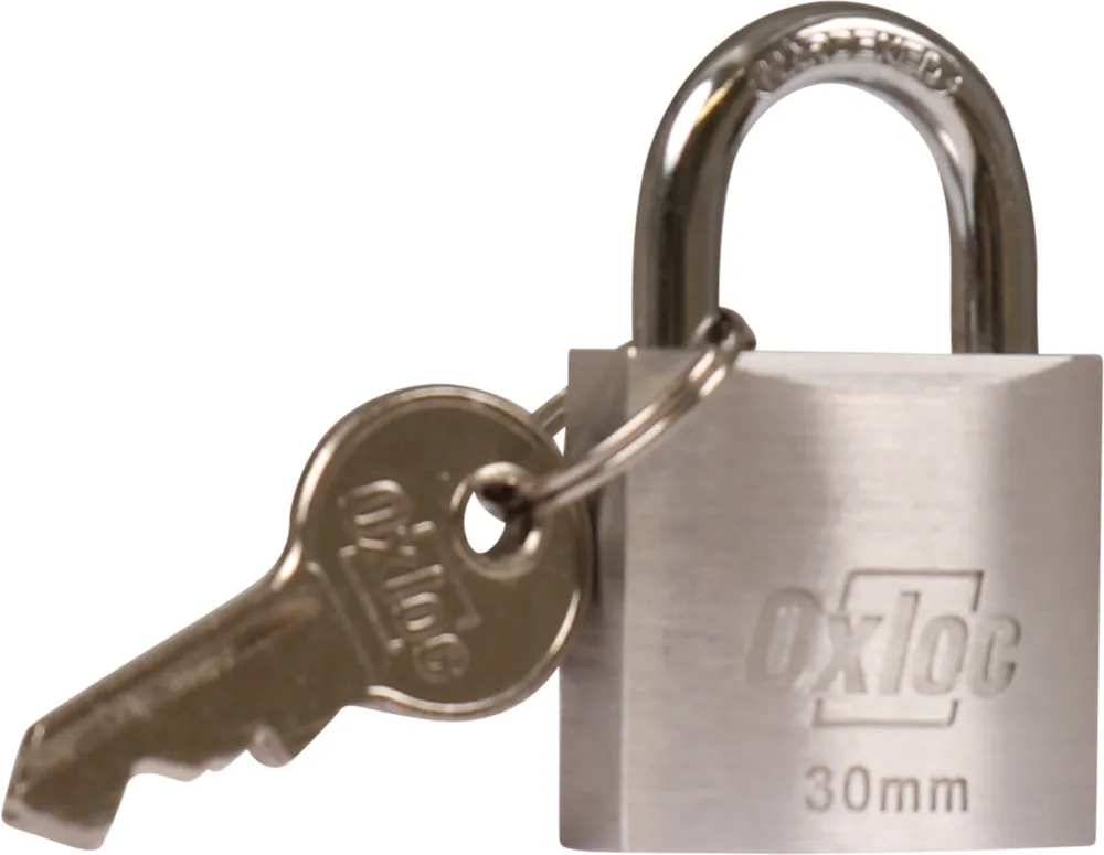 OXLOC HANGSLOT ALUMINIUM MASSIEF TITALIUM 30MM VERSCHILLEND SLUITEND