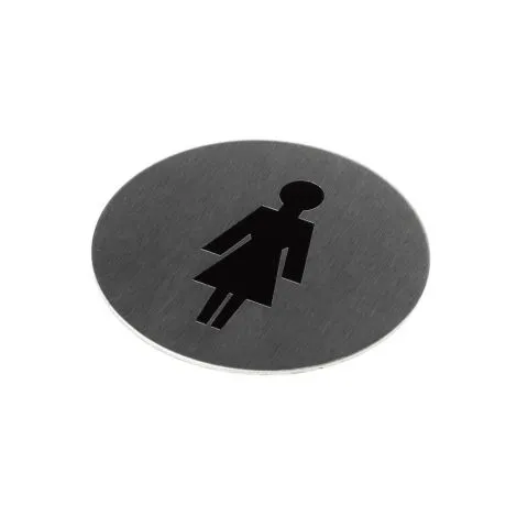 Oxloc Pictogram rvs zelfklevend 75mm dames