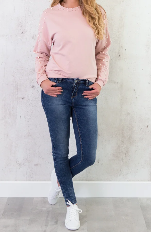Parel Trui Deluxe Roze