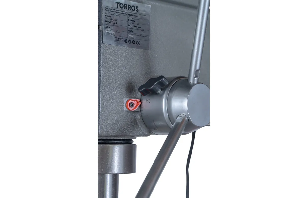 Professionele kolomboormachine boren tot ø 32 mm opname MK4 1,5 kW 230V 12 snelheden 120 kg Torros