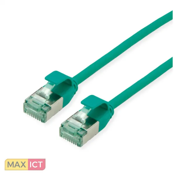 Roline ROLINE Recycled Material 21.45.3334 netwerkkabel Groen 1,5 m Cat6a U/FTP (STP)