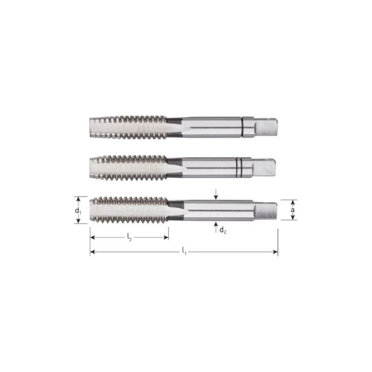 ROTEC HSS HANDTAPPENSET, 3 DELIG, DIN352, BSW 18