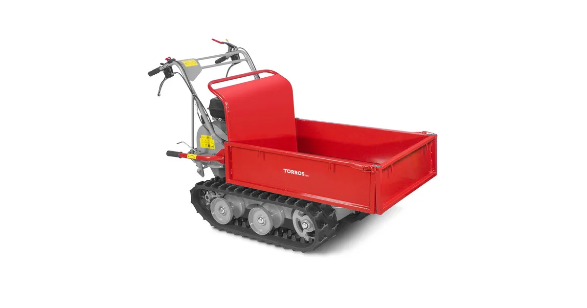 Rupsdumper vlakke kipbak 300kg 6,5pk 4 snelheden  Torros