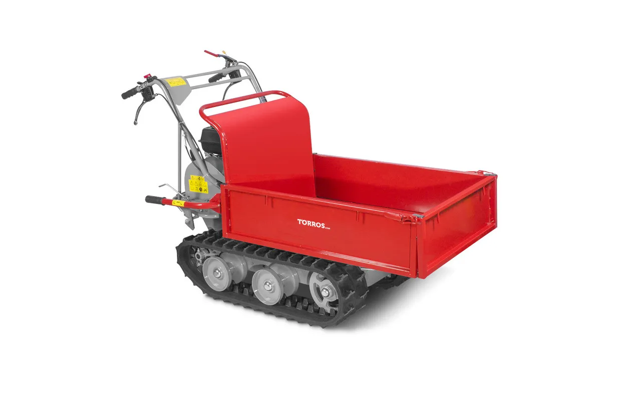 Rupsdumper vlakke kipbak 300kg 6,5pk 4 snelheden  Torros