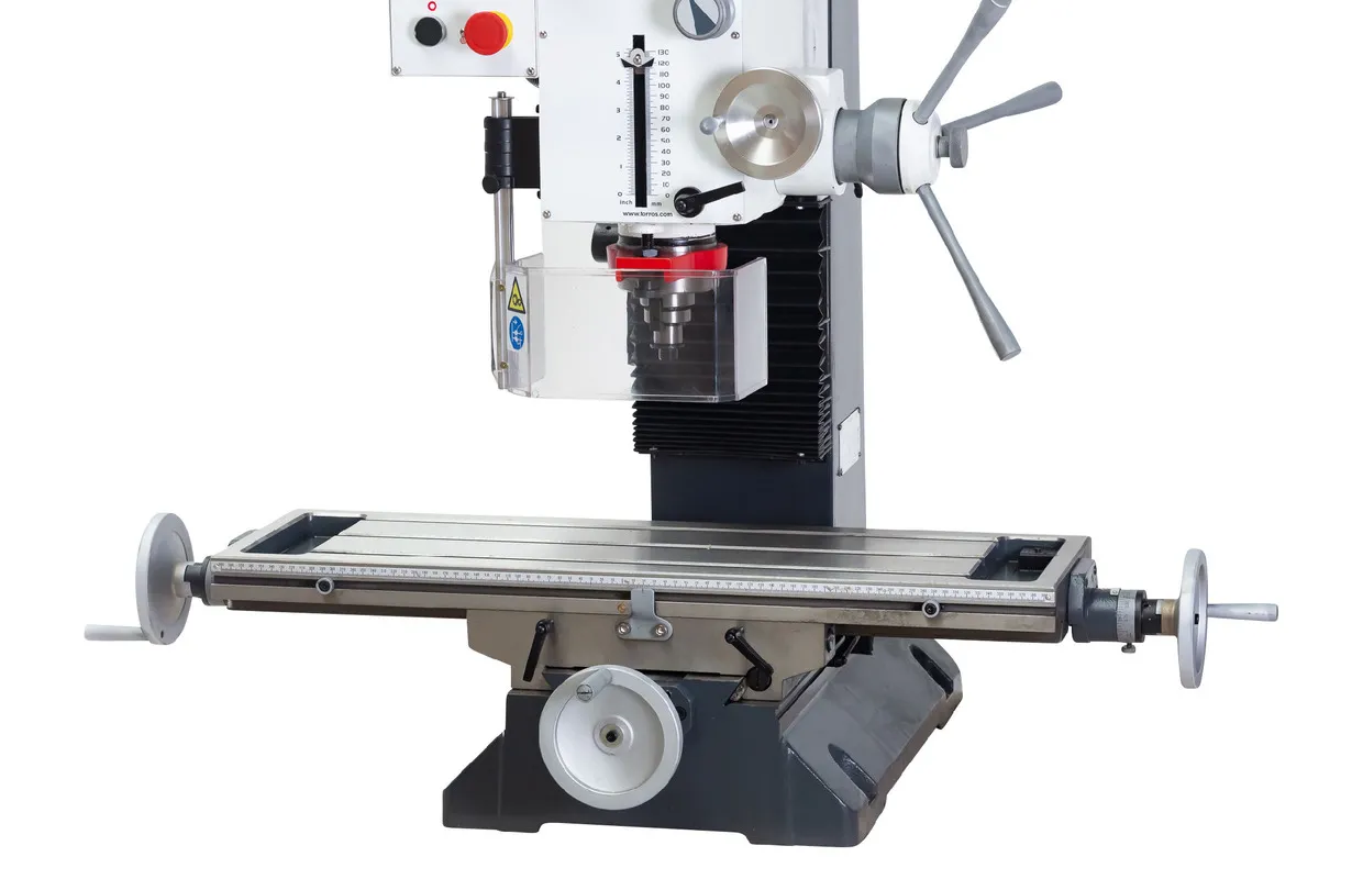 Tandwiel aangedreven boorfreesmachine X 450 mm Y 200 mm Z 430 mm MK4/M16 1,1 kW 230V tapfunctie Torros