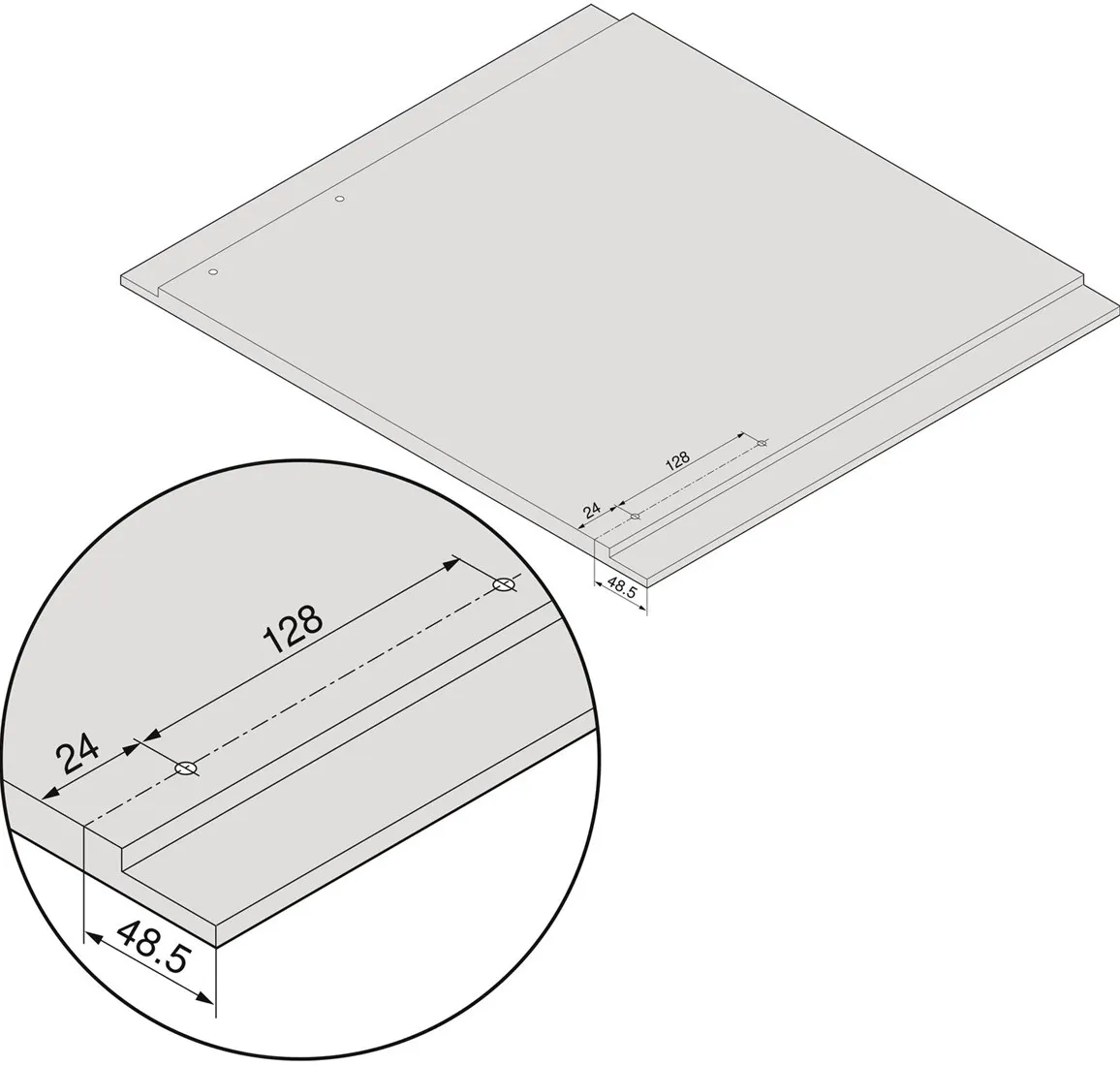 ZIJWANDEN LEGRABOX HC BLUM CE staal oriongrijs mat    *pure set*R/L*